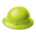 Americana Full Brim Hard Hat w/ 4 Point Slide Lock - Hi Viz Lime